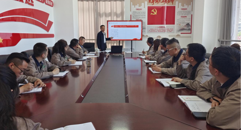 恪守“六大紀(jì)律” 筑牢思想根基——集團(tuán)黨委委員、紀(jì)委書記赴朝物開(kāi)投公司黨支部講授專題黨課